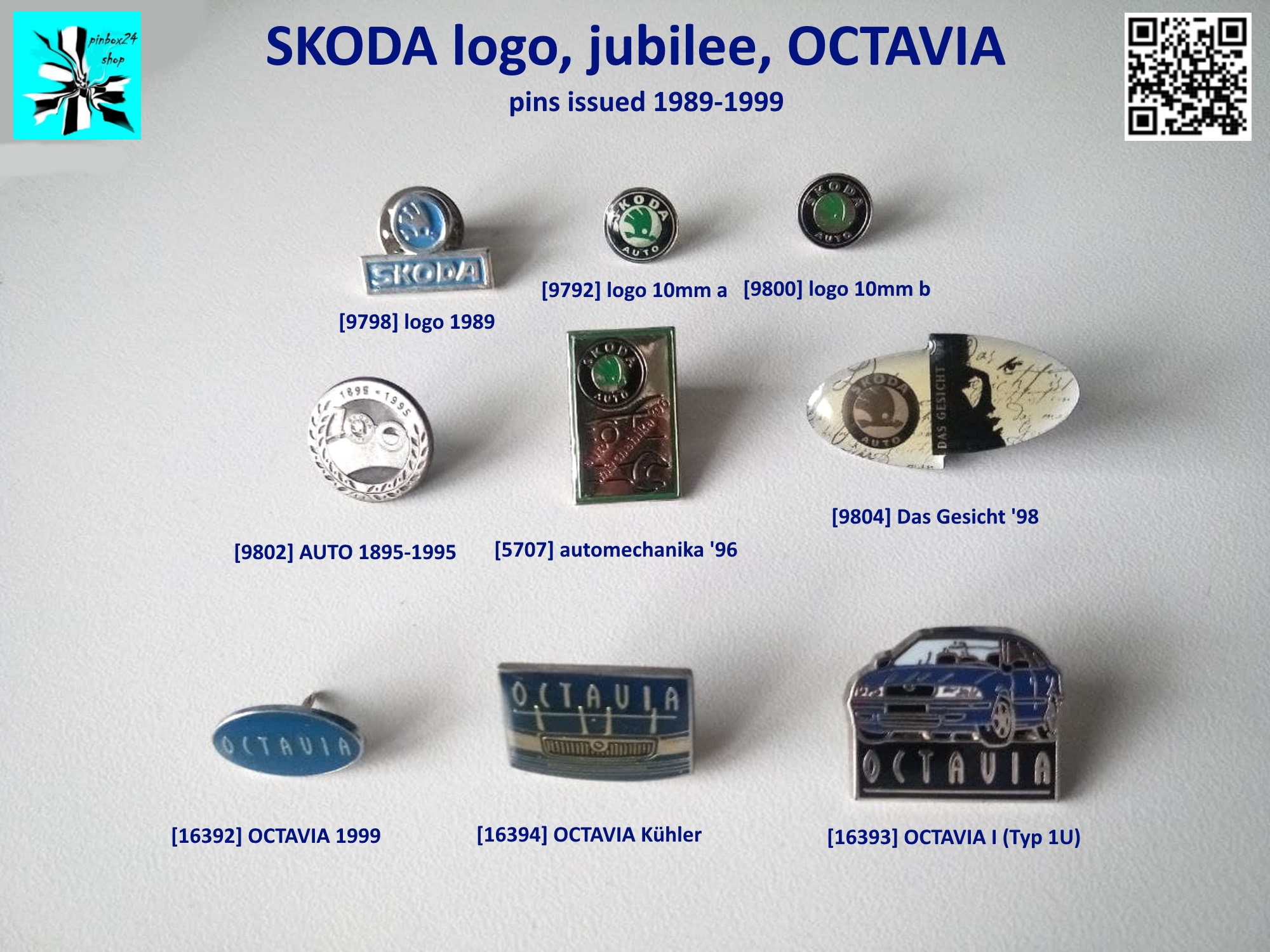 Skoda emblem Gloss black badge 80mm VRS Fabia octavia 