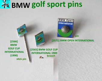 In memory of golf - unforgettable BMW Sport sponsorship pins