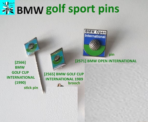 In memory of golf - unforgettable BMW Sport sponsorship pins