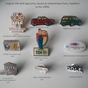 VW Golf Pins - Vintage 90s