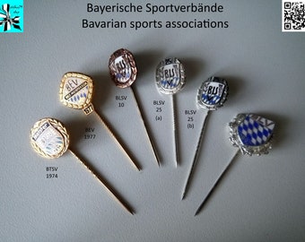 Bavarian honor in enamel: sports associations to choose from