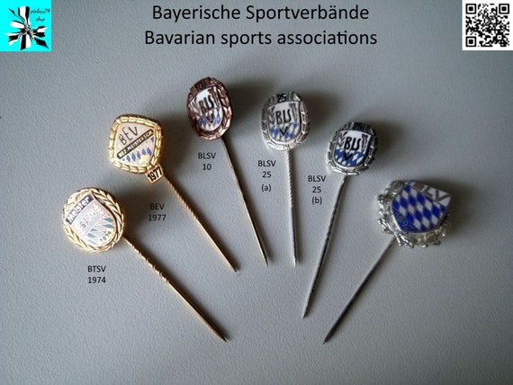 Bavarian honor in enamel: sports associations to choose from