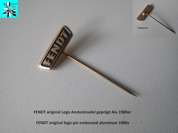 FENDT original logo pin embossed aluminum 1980s