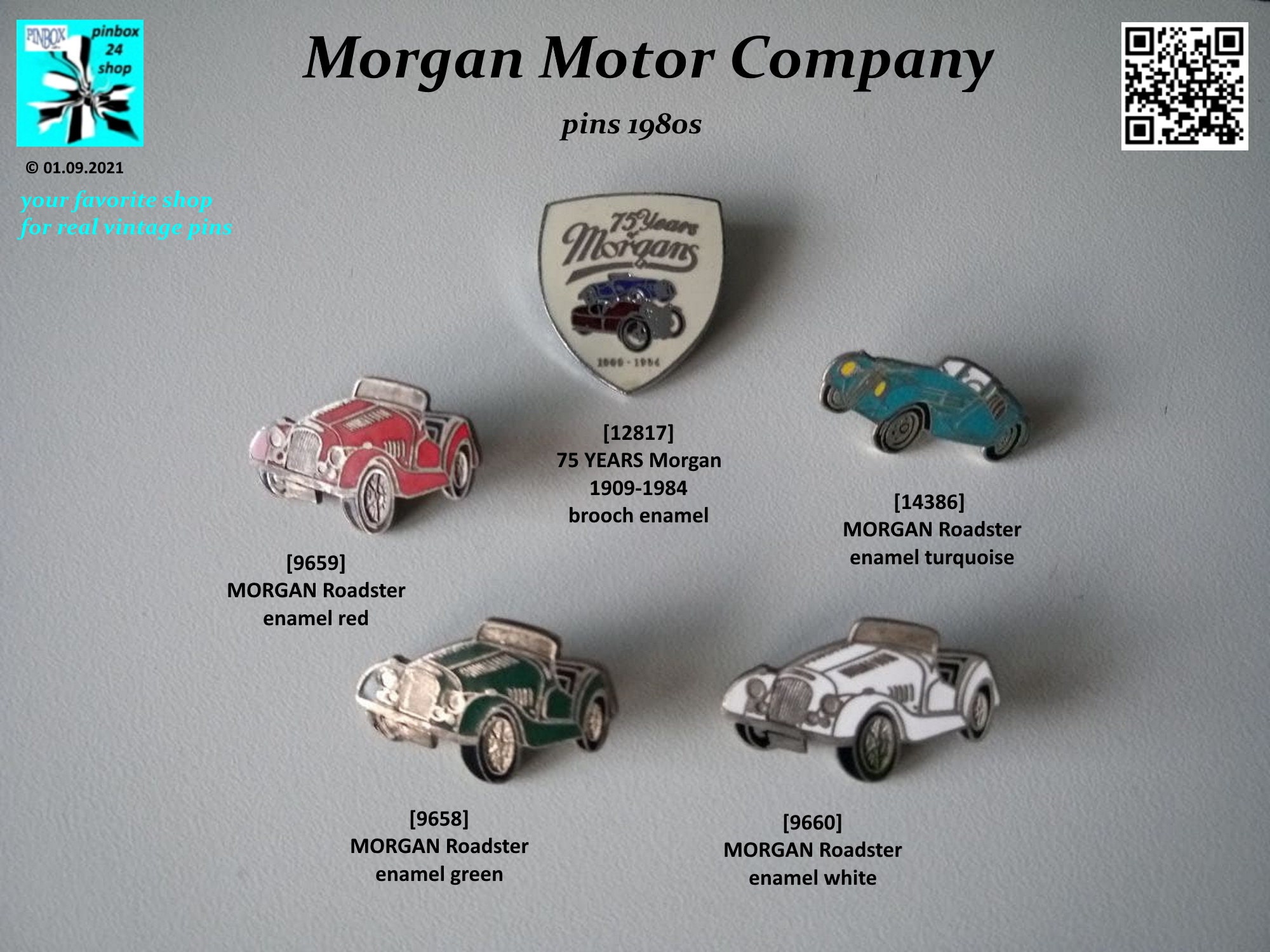 Timeless Classic: Morgan Motor Company Badge, Pins Enamel 1980s