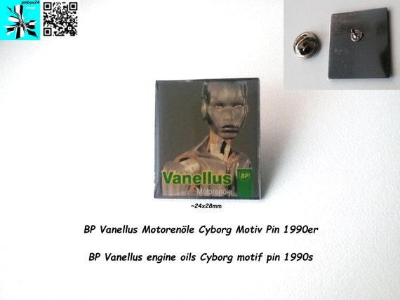 Cyborg motif pin by BP Vanellus