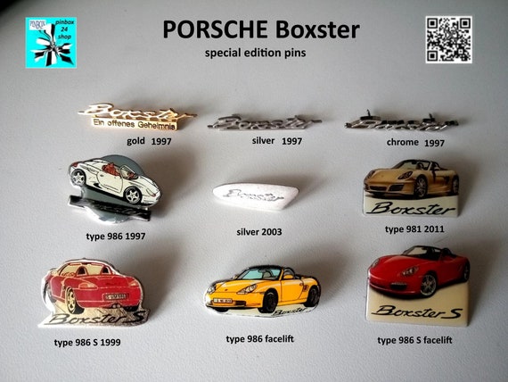 Porsche Boxster special edition presentation press choose unique pins now!