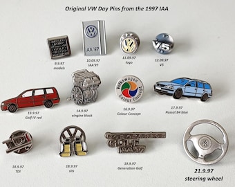 Original VW IAA '97 Day Pins – Pick Your Collector's Item!