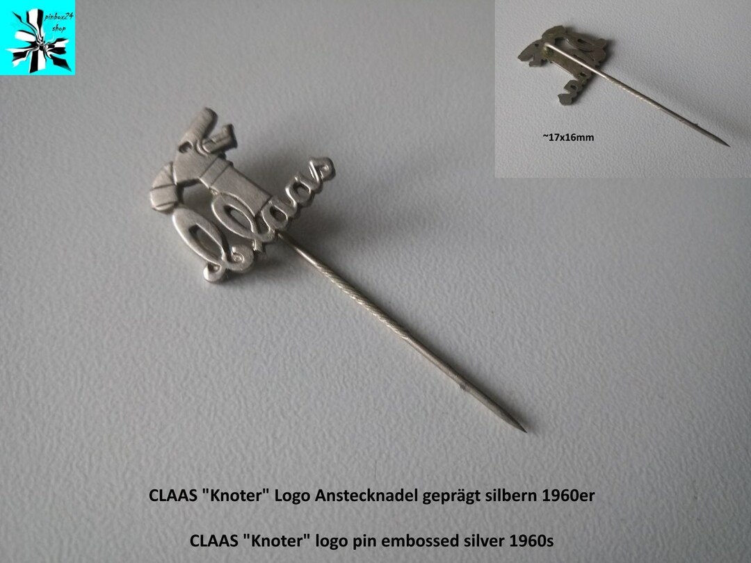 Silver Pin: CLAAS Knoter - Etsy