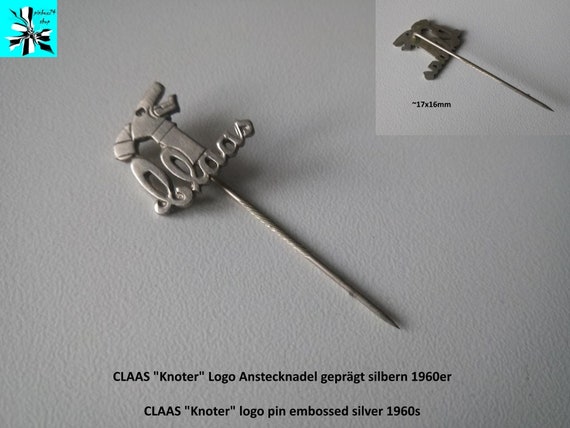 Silver pin: CLAAS knoter