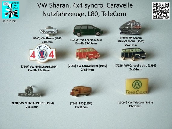 VW Sharan, 4x4 syncro, Caravelle, COMMERCIAL VEHICLES, L80, TeleCom Pins