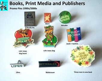 Print Media Pins - Wearable Culture!