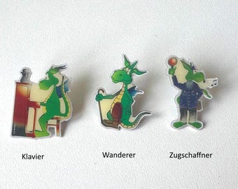 Dragon Pin Series – Piano, Wanderer or Conductor available individually