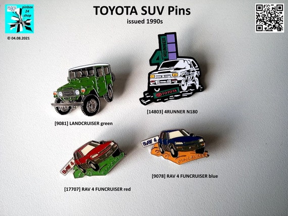 Go on adventures with the 1990s TOYOTA SUV 4x4 vehicle pin!