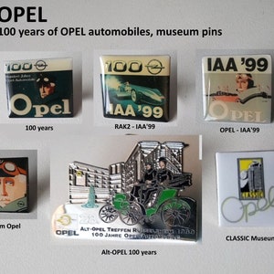 OPEL pins: 100 years of a car legend