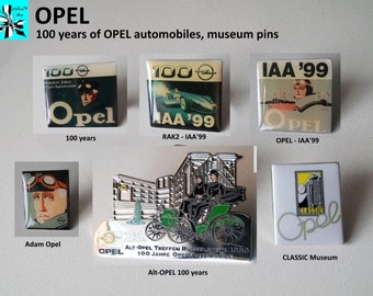 OPEL pins: 100 years of a car legend