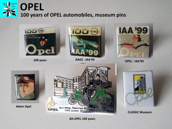 OPEL pins: 100 years of a car legend