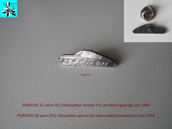 Unique opportunity - Porsche 30 years 911 silhouette pin