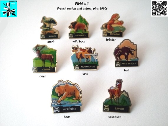 Pin's Collection Fina - Cigogne Alsace - Vintage Publicitaire - Entreprise
