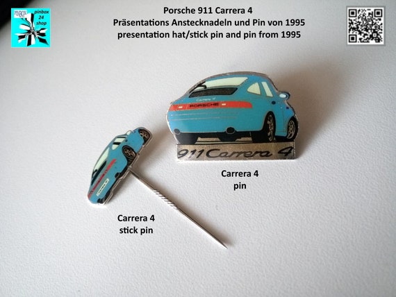 Porsche 911 Carrera 4 presentation hat pin and pin from 1995 - choose