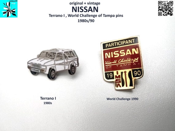 Collectibles: Nissan Terrano and Challenge pins