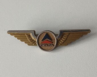 DELTA Airline Wing Brooch: Elegance of the Skies - 1980s