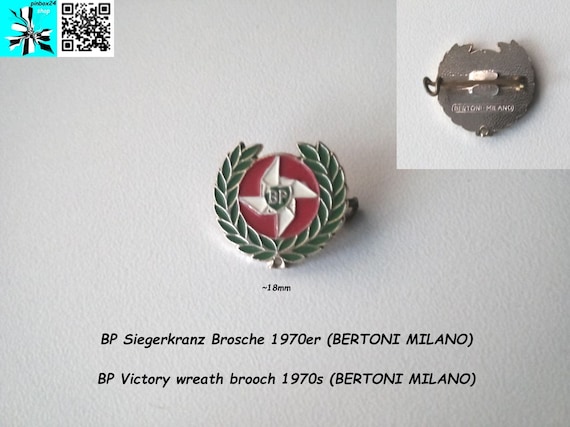 Retro BP wreath brooch by BERTONI MILANO