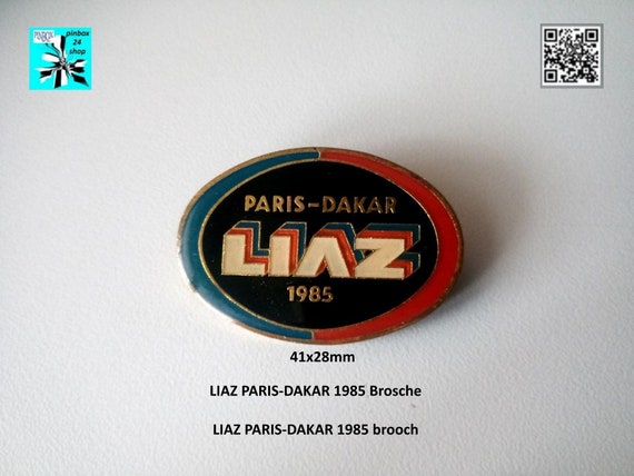 LIAZ PARIS-DAKAR 1985 Brooch - Unique & Retro Style