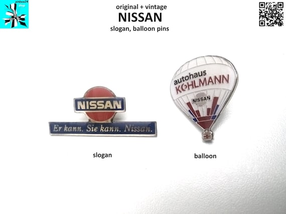 NISSAN slogan, balloon pins - select