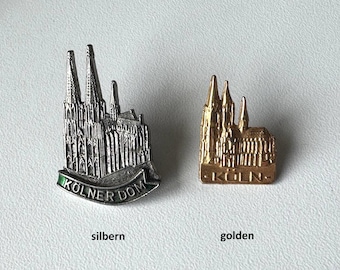 Cologne Cathedral – Rare embossed souvenir relief pins in multiple variants