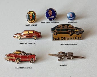 Rare SAAB Pins: Original IAA Collector's Items – Choose Your Logo, 900 or 9-5!