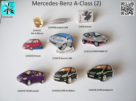 Get your hands on these great Mercedes-Benz A-Class pins from the 90s