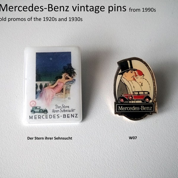 Der Stern Ihrer Sehnsucht, Der Große Mercedes - Mercedes-Benz historische Reklame, history Pins