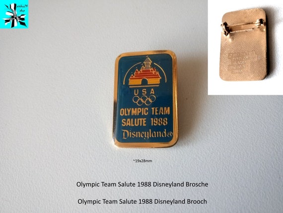 Olympic Team Salute 1988 Disneyland Brooch