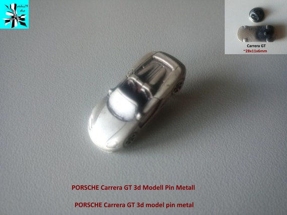 Porsche Carrera GT: A piece of history as a 3D pin