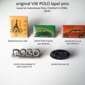 1990 年代の本物のヴィンテージ VW フォルクスワーゲン ポロ ピン