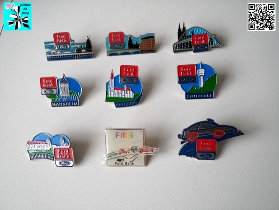 Vintage Ford Bank Cities Pins!