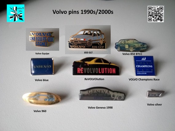 Experience the retro culture with Volvo pins from the 1990s and early 2000s!