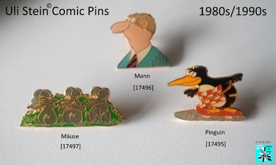 ULI STEIN © Comic Pins Choose man, mice, penguin