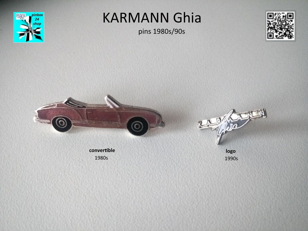 KARMANN Ghia Pins Convertible and Logo Etsy