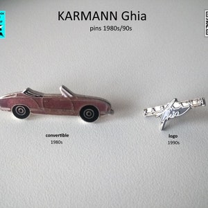 KARMANN Ghia Pins: Convertible y logo