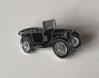 BMW 3/15 Retro Motif Brooch - Enameled Black