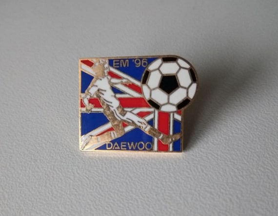 Show Your Pride with DAEWOO Pin in Box European Football Championship England 96