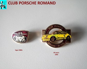 CLUB PORSCHE ROMAND Pins - Rare Collectibles from the 80s and 90s!