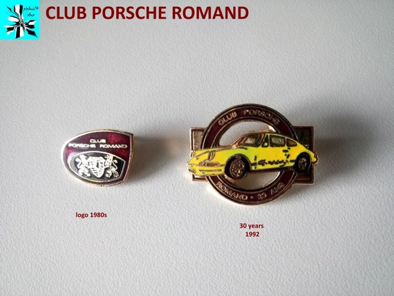 Rare Club Porsche Romand Pins - enamel - collector's items