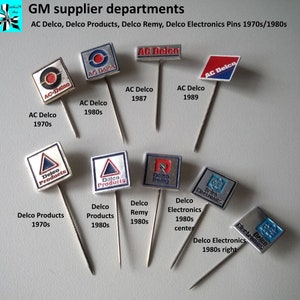 GM Supplier Lapel Pins: Vintage Pins from the 70s and 80s!