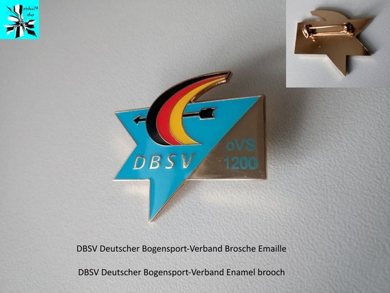 DBSV Deutscher Bogensport-Verband / German Archery Enamel brooch