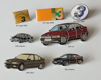 Englisch: BMW 3 Series E36 & E46 Pins – Collector’s Items for True Fans!