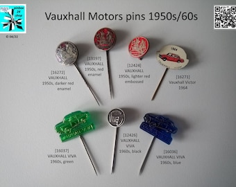 Vauxhall Motors Lapel Pins - Vintage Collectibles