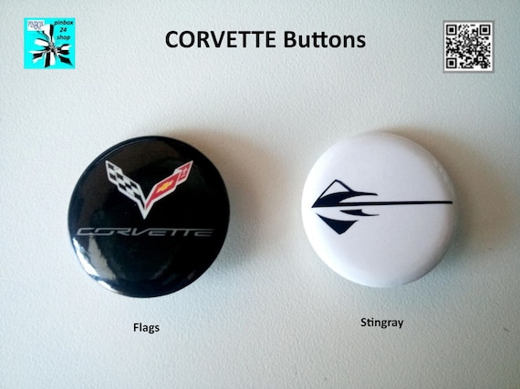 Celebrate the Corvette flags and Stingray buttons - the perfect gift idea