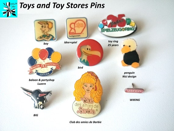 Play with style: Pins for toy fans